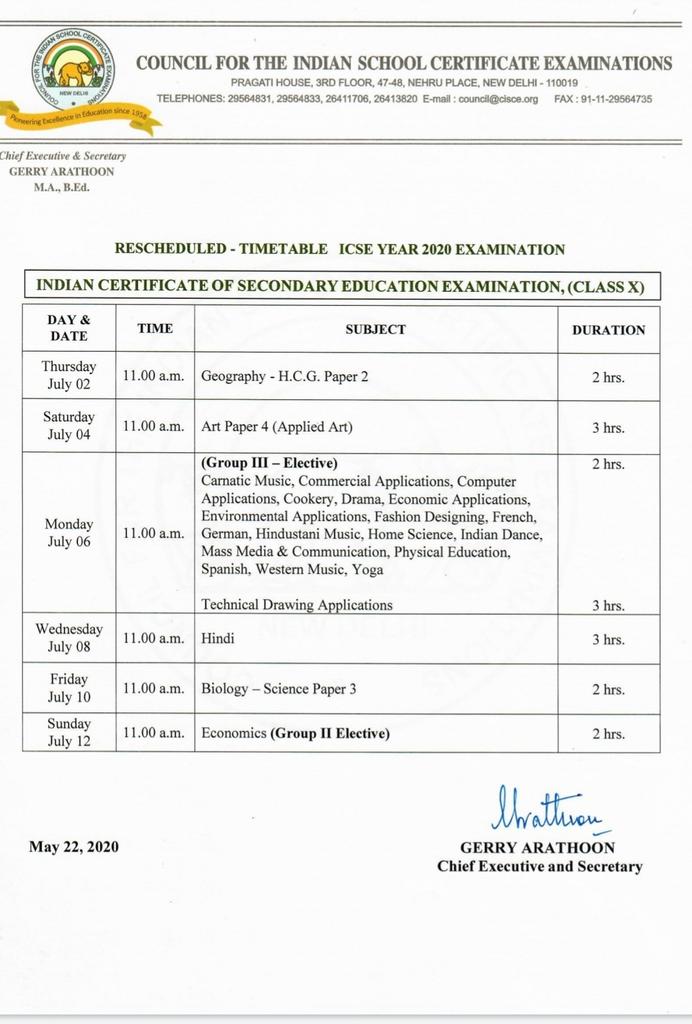 RaghwendraMedia's tweet image. सीआईएससीई बोर्ड ने भी आज दसवीं व बारहवीं के बचे हुए एग्जाम की डेटशीट जारी कर दी...शुभकामनाएं

@DrRPNishank #cisceboard