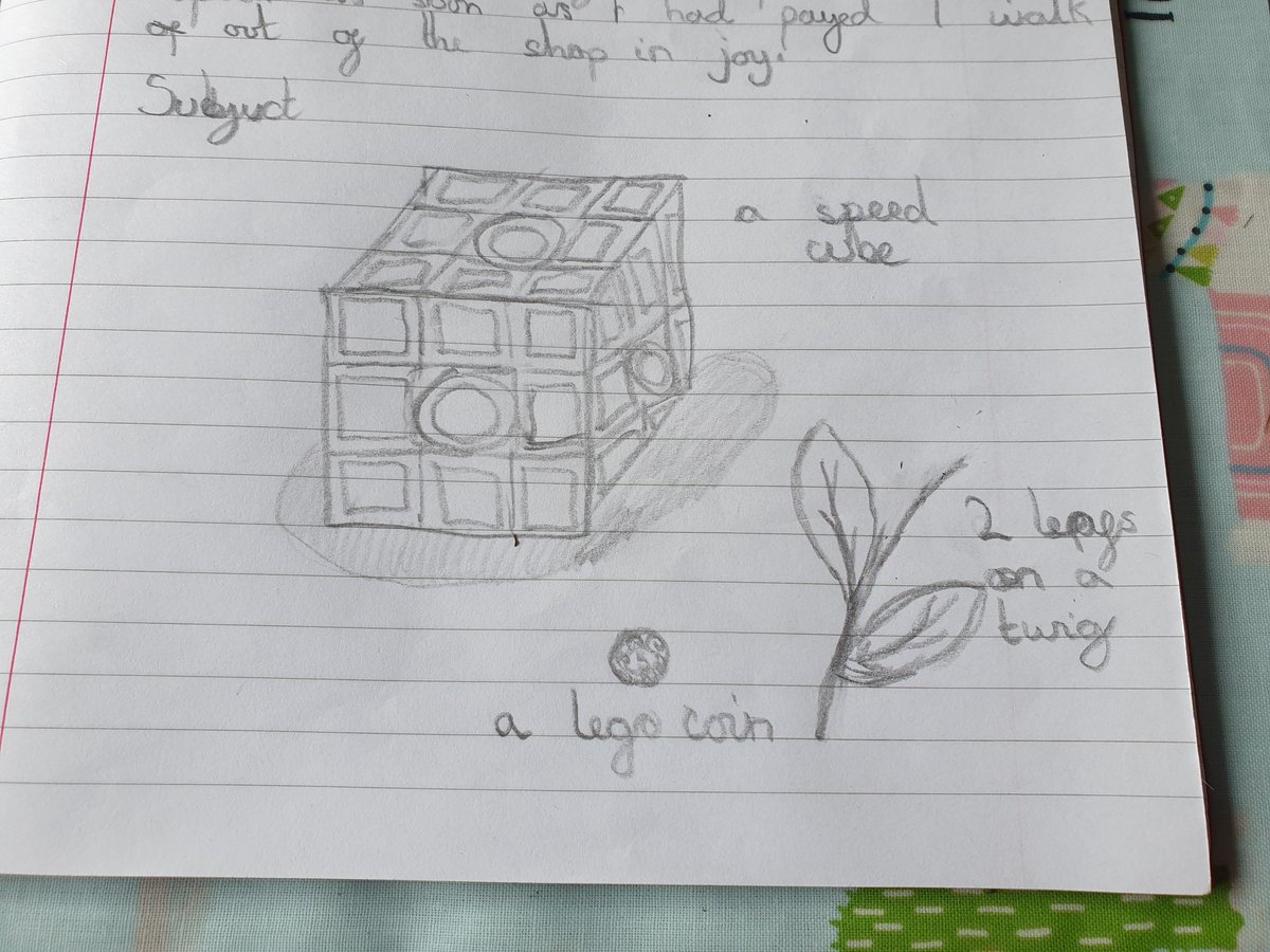 Charklie's tweet image. Nia loved drawing her textures today! @Stukeley2015 #drawingtextures