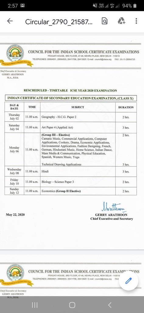 RaghwendraMedia's tweet image. सीआईएससीई बोर्ड ने भी आज दसवीं व बारहवीं के बचे हुए एग्जाम की डेटशीट जारी कर दी...शुभकामनाएं

@DrRPNishank #cisceboard