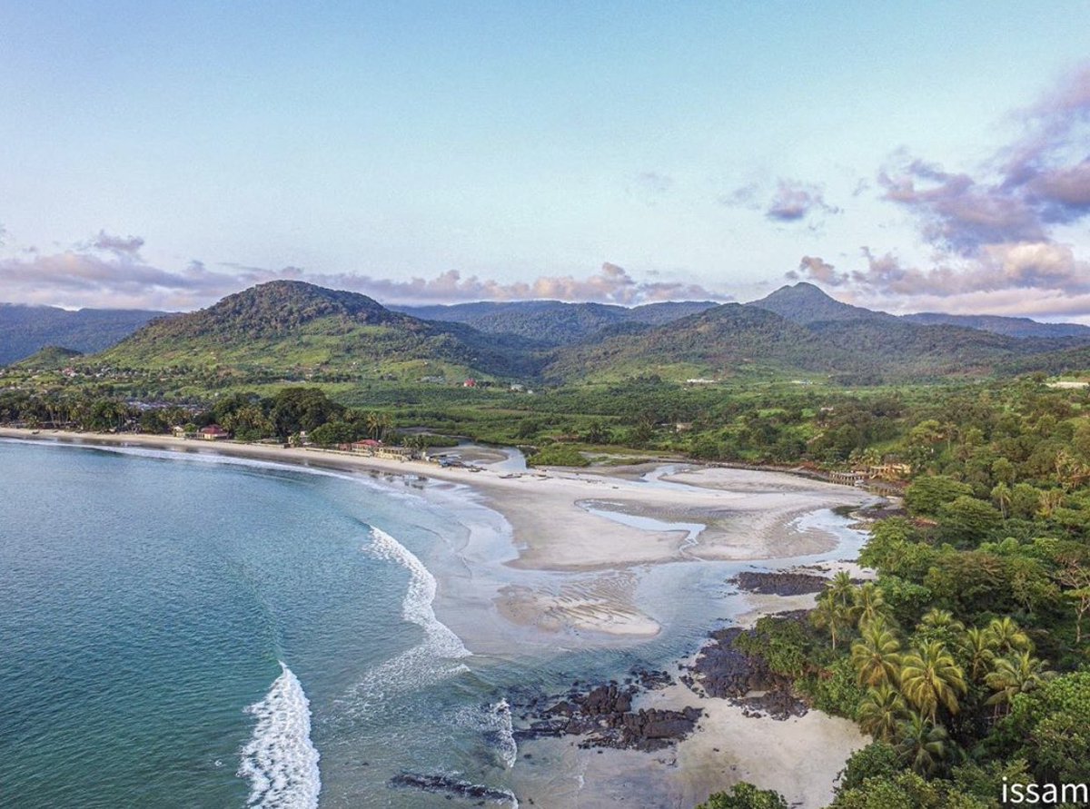 thisissalone's tweet image. Sierra Leone....a vast display of lush greenery, pastel seas and cotton candy clouds... all in one picture! 
🇸🇱🇸🇱🇸🇱
It’s a sight to behold. 
#thisissierraleone #africa #salone #sierraleone
