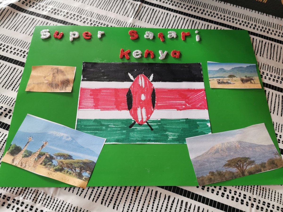 gem1109's tweet photo. A wanted to show you some of his learning from this half term 🐘🦒🐃🦁🇰🇪🗻🌍 @StMarysMrB @KGrangeStMarys https://t.co/iJEHVAg5bN