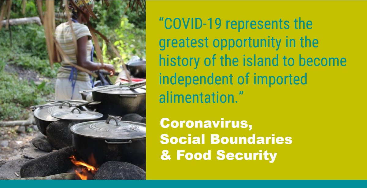 unigr_cbs's tweet photo. A new example of #COVID19 impacts gives L. Johnson from @TrierUni by pointing out the situation in #Jamaica 🇯🇲 in her article "#Coronavirus, #SocialBoundaries and #FoodSecurity" on the #UniGR_CBS #BorderObs Blog #BorderStudies 👉 https://t.co/DvwPGT6HHl https://t.co/J764NNP2Lr