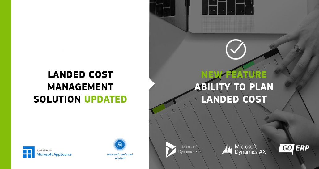 GO_ERP's tweet photo. From now on Landed Cost Management Solution has one more highly requested feature – the ability to plan landed cost! ✔️With the help of this feature D365 F&amp;O/AX users can have more control over the budget and quickly notice even the slightest deviation.  https://t.co/J2mjWusFsJ https://t.co/bKNjefNp3J