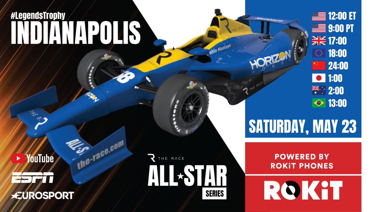 jpmontoya's tweet photo. Welcome to the #LegendsTrophy at @IMS Its going to be an amazing race this Saturday. Who is ready?? @wearetherace @Horizon_Hobby @espn https://t.co/Pdn6iK5g8K