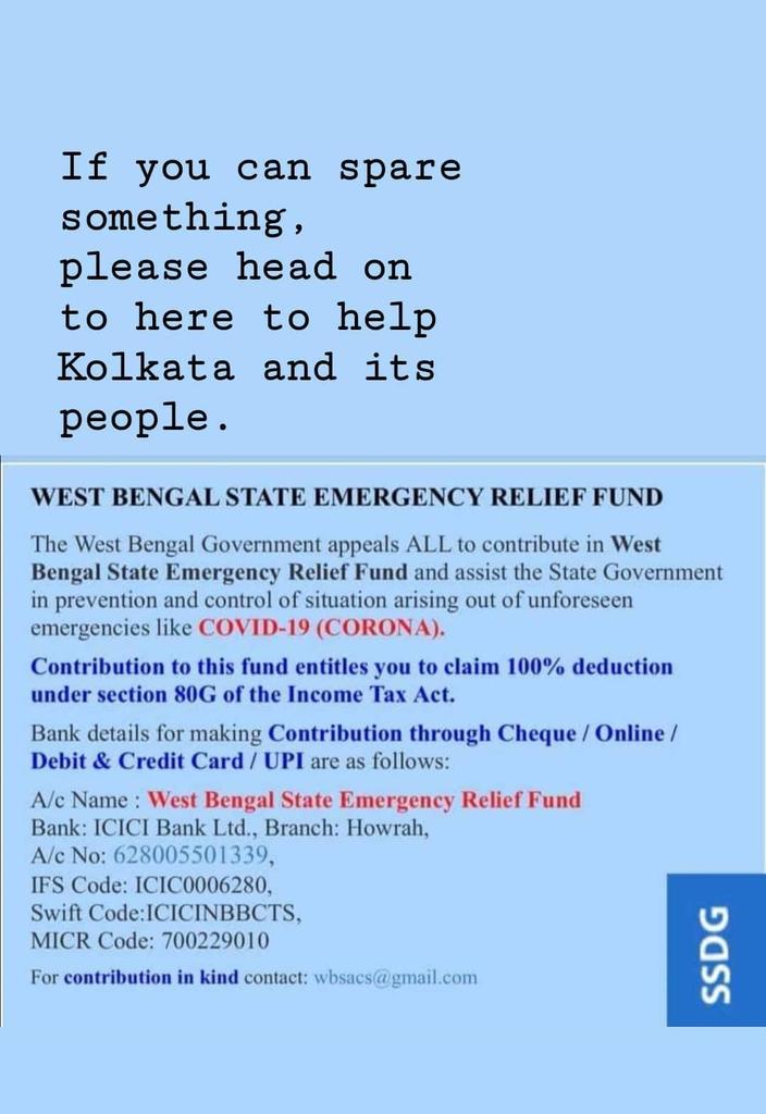 souvikrc's tweet image. More than prayers, the people of #Kolkata need your help.

If you can spare something for the millions suffering, they would be grateful.

Please share and RT. 

#CycloneAmphanUpdate #CycloneApmhan