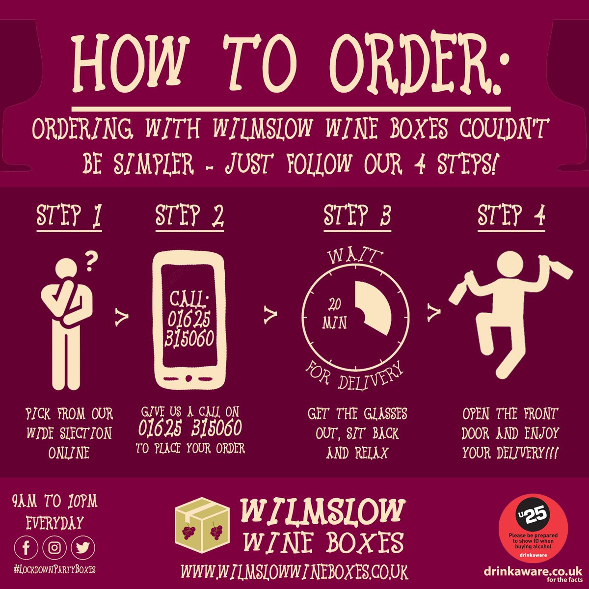 WilmslowWine's tweet photo. We are OPEN until 10pm for all your #Wine, #Prosecco, #Gin, #Beer, &amp; #Cider needs this #Lockdown! To order, call 01625 315060 or visit https://t.co/Eek9OQcj9o!

#Wilmslow #AlderleyEdge #Prestbury #Cheshire #FreeDelivery #Manchester #Hale #Altrincham #Stockport #Warrington https://t.co/p7WAV1uQ44