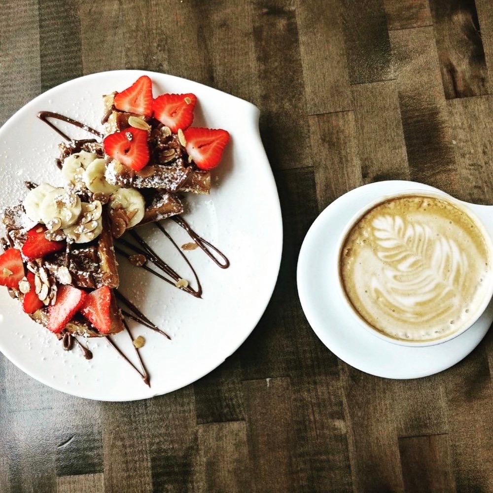 Nutella waffles + a lavender latte = a happy Friday. 😋 
•
•
•
•📸: The Nest Cafe on Yelp ♥️
•📍: <a href="/TheNestCafe/">DC</a>