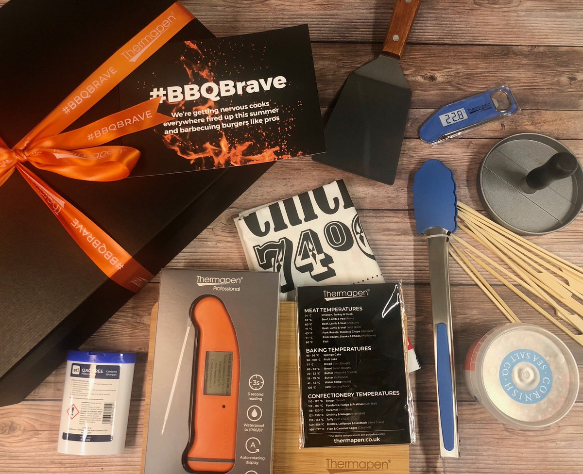 Thermapen_'s tweet photo. #Win a #BBQBrave box to celebrate #NationalBBQWeek! 🔥

To enter retweet this post, follow us and tag a mate in the comments who you can’t wait to BBQ with after lockdown.

UK residents only, winner announced next Thursday. Good luck! 

#CompetitionTime #UKBBQ #Giveaway https://t.co/OEHU00oE54