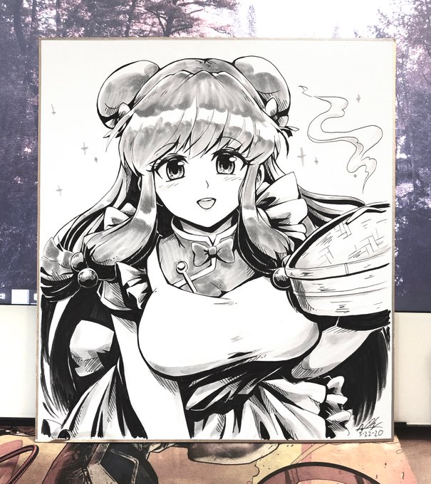It's been awhile since I drawn anything physical, but I finished a Shampoo commission 