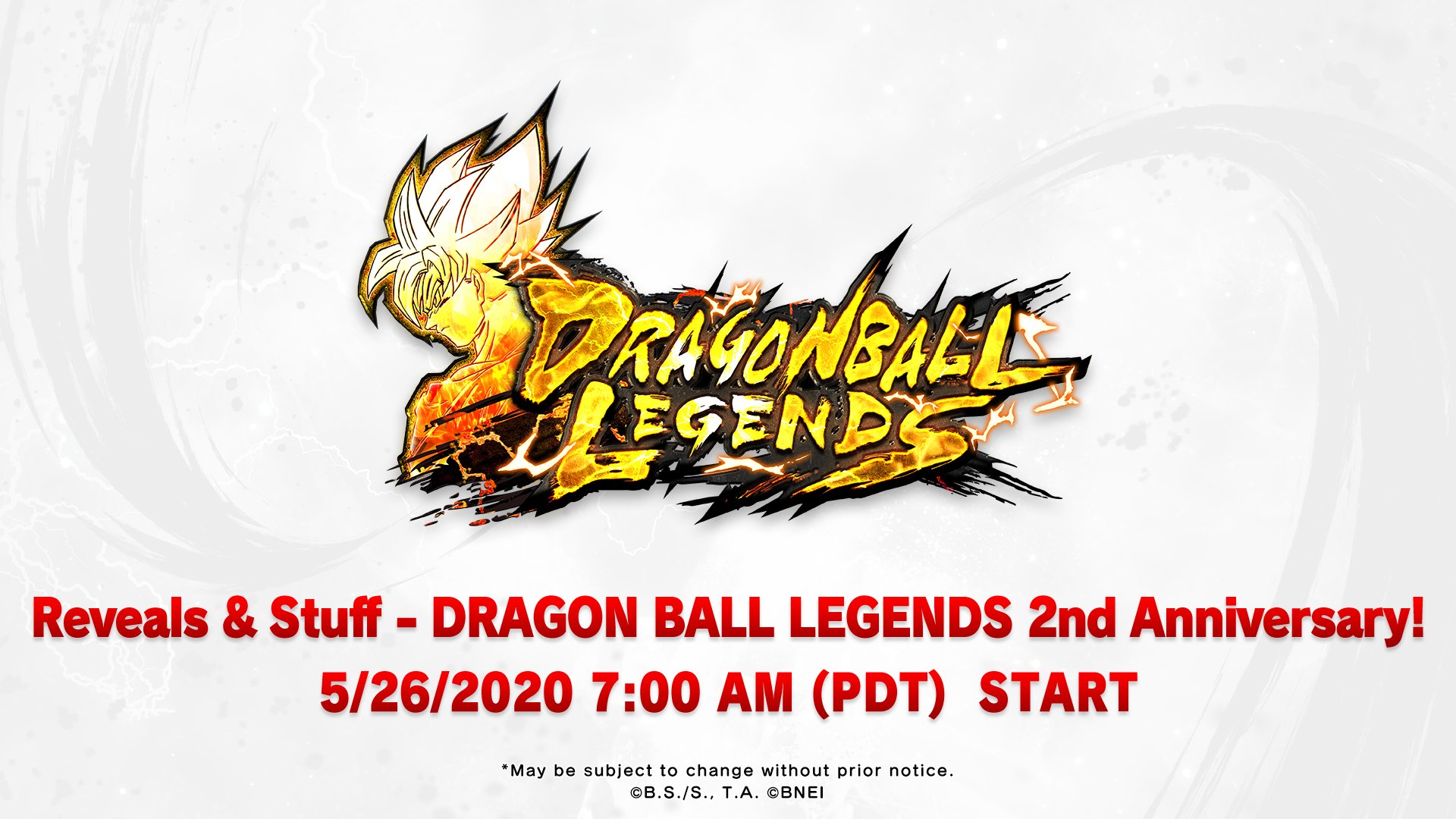 Dragon Ball Legends On Twitter Reveals Stuff Dragon Ball Legends 2nd Anniversary The Legends 2nd Anniversary Information Broadcast Will Be Held On The Following Date 5 26 2020 7 00 Am Pdt Platform