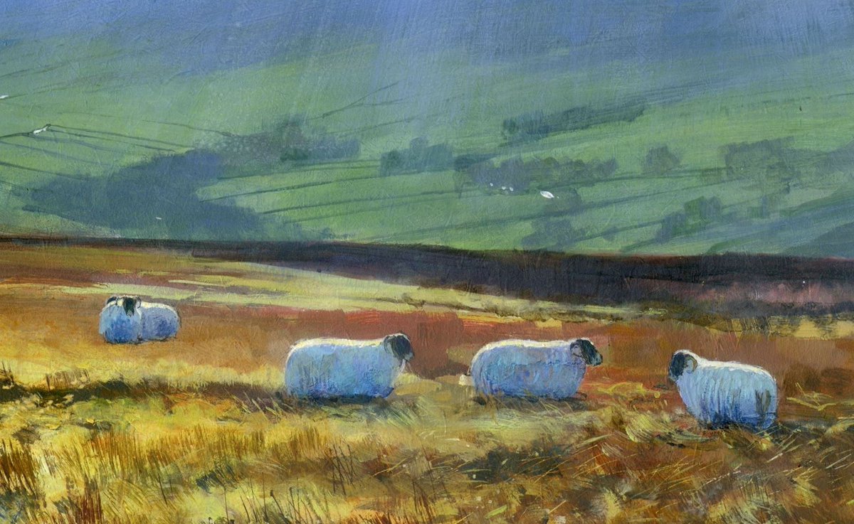 JamesMcgairyart's tweet photo. Original paintings for sale online at https://t.co/FkGaCeCAnl Also Signed Limited Edition giclée prints  #originalart #originalartwork #NorthYorkMoors  Free shipping now. https://t.co/JXVLitQ9S2
