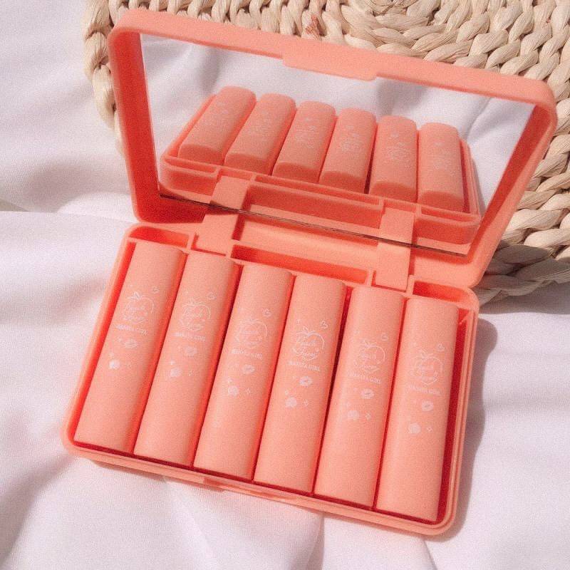 lost52Hz's tweet photo. #ส่งเซตละ160.- แท้💯💯💯 
🍑🍑 HASAYA GIRL PLAY COLORS PEACH FARM 🍑🍑
ลิปสติกแมท แท่งมินิ6แท่ง
 สีสวยย มาพร้อมตลับใส่ + กระจกในตัว
#ลิปสติก #ลิป #เครื่องสําอาง #ของมันต้องมี #ชี้เป้าโปรถูก #howtobeauty #ถูกและดี #��่ารัก https://t.co/BWyVUlfEY2