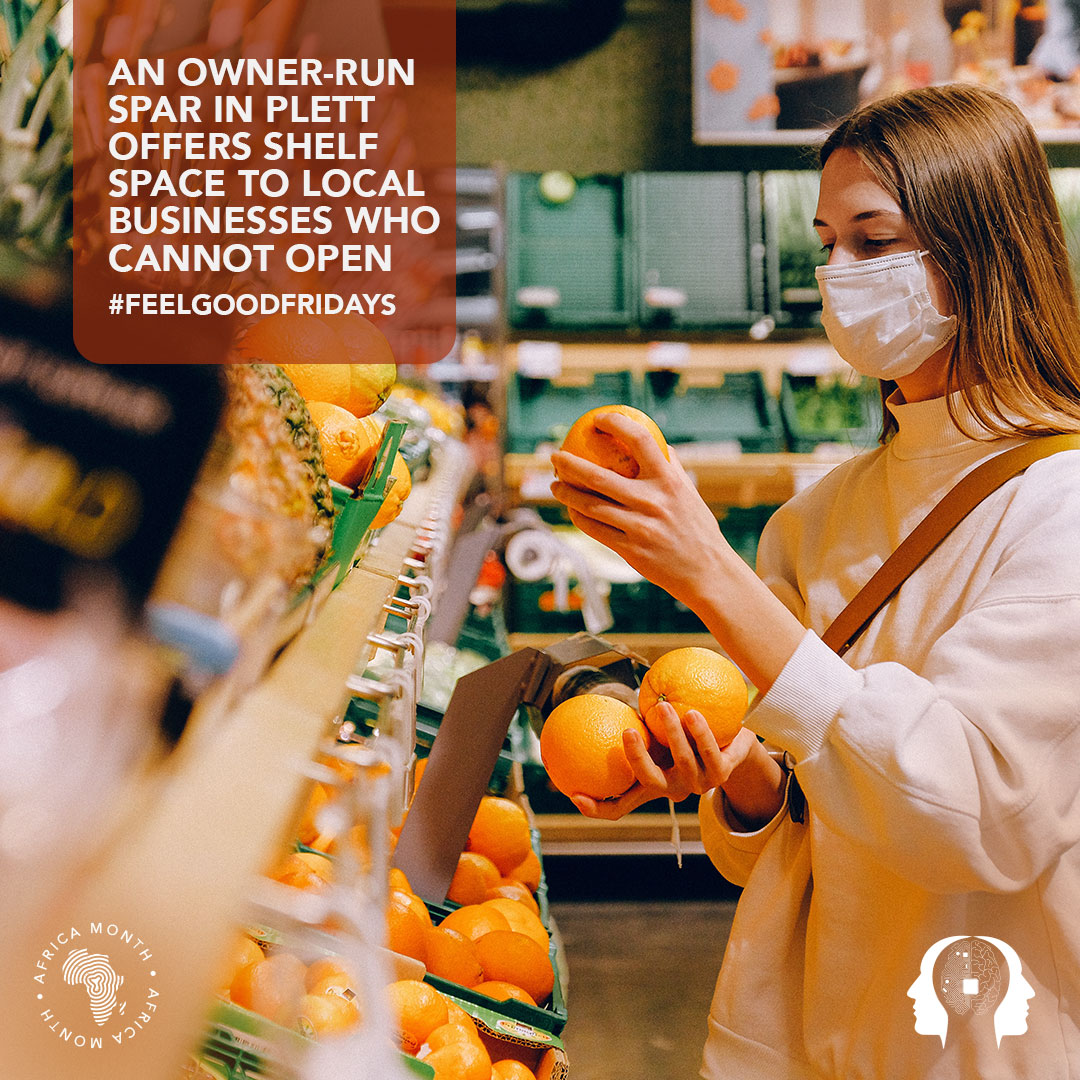 megatech_ai1's tweet photo. Beacon Isle KWIK SPAR in Plettenberg Bay is offering shelf space to local stores and restaurants that arenβt able to open during the COVID-19 pandemic. This small act of kindness will go a long way! π#FeelGoodFriday #MegaTechAI #Plett #SupportLocal #LocalIsLekker #LockdownSA https://t.co/Fuugfeboux
