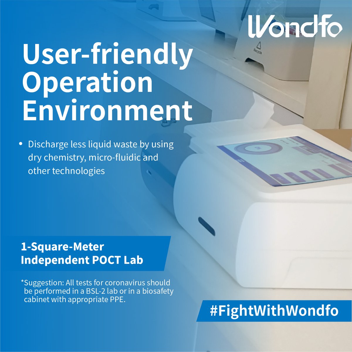WondfoBiotech's tweet photo. Wondfo customizes "1-Square-Meter Independent POCT Lab" for the screening, diagnosis, and treatment monitoring of #COVID19. It ensures better protection by providing a laboratory environment that integrates a variety of advantages.
#FightWithWondfo #Fight2Win https://t.co/9ajg2cjx4r