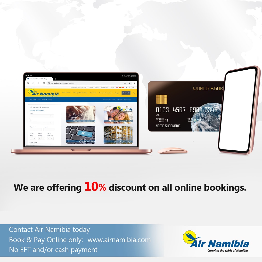 airnamibia1's tweet photo. Book your weekend getaway online. #flyairnamibiaonly #domesticflights #namibia #travellers https://t.co/vGezdcFpnB