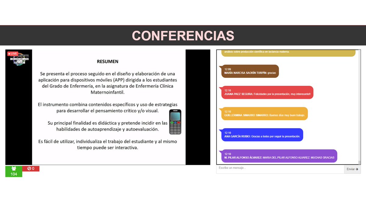 formsoci_ccss's tweet photo. 📢📢Seguimos con:

SIMPOSIO #VICICCS: #CUIDADO INTEGRAL DEL #PACIENTE PEDIÁTRICO Y SU FAMILIA EN #CONTEXTOS #CLÍNICOS

👩‍💻PONENTE: Dra. Josefina Patiño Masó 

"Una #aplicación informática (app) como instrumento de #aprendizaje en el #cuidado del #paciente pediátrico y su familia" https://t.co/BbYY4YPZR7