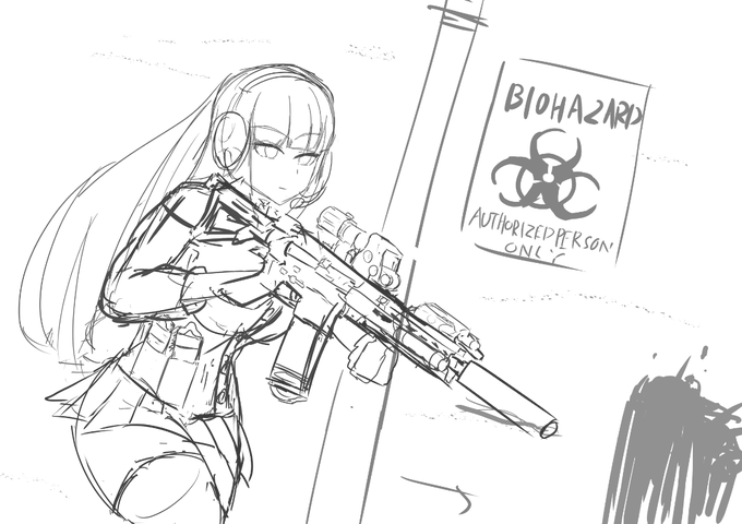 かなりガシガシ描いたけど良い感じや。線画描くぞ描くぞ描くぞ 