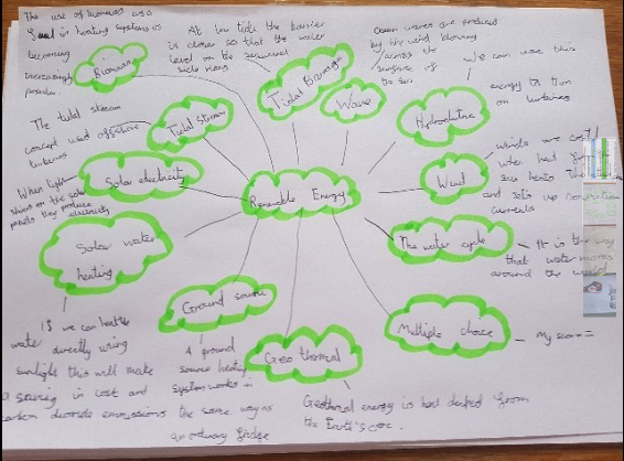 _MHS_Technology's tweet photo. Louis in Y7 sent this great work in with a brain storm on Renewable Energy along with test scores! Important information taken from the material provided enabled this 100%!!!! Great work Louis! #renewableenergy #ClimateChange #testscore #brainstorm #LearningAtHome #marplespirit https://t.co/D2O8ICXd1B