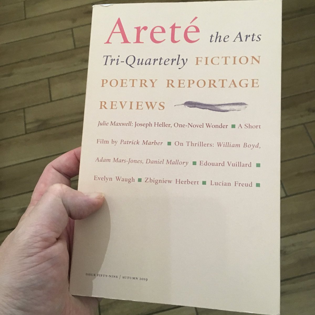 I guess I was thinking in particular of the hilarious pieces about me that have been appearing recently in Arete, Craig Raine's magazine, which I believe is supported by the college?  #NewCollegeReadsToYou