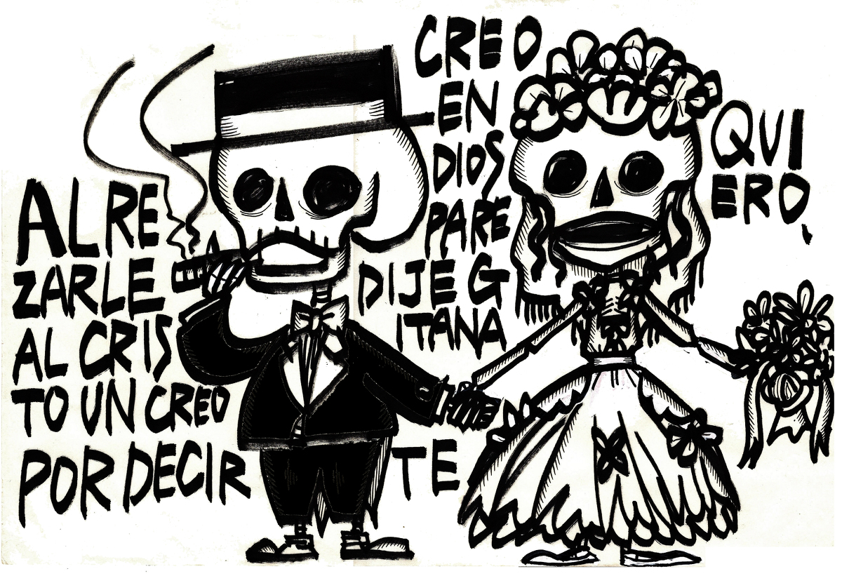 ラテン墓場オペラ 墓の魚 作曲家 クラウドファンディング中 Rt メキシコ でブリキ絵職人が減少している為 新しいブリキ絵が作られない と聞いて メキシコ本場でも減少しているのに 極東でこんな絵を描いている私は需要が無いのは当然だと再