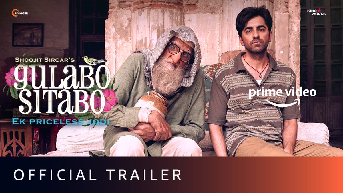 PrimeVideoIN's tweet photo. Meet Mirza &amp; Baankey, a jodi whose banter on a scale of 1-10, stands at 100 😋

🎥: https://t.co/2E93z8Uzfq

Catch #GiboSiboOnPrime on June 12 for its World Premiere.

@SrBachchan @ayushmannk @ShoojitSircar @ronnielahiri #SheelKumar #JuhiChaturvedi @filmsrisingsun @Kinoworksllp https://t.co/27cUXFcTk8