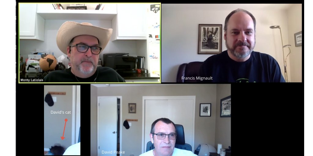 TalanOracleTech's tweet photo. Surprise guest 🐈on our #InsumInsider session yesterday! 

Many thanks to David Peake for joining us in a great conversation about Forms to APEX. Recording will be up soon!

David's cat needs to work on its speaking skills, but we were grateful for its participation!  #orclapex https://t.co/glItrooKO7