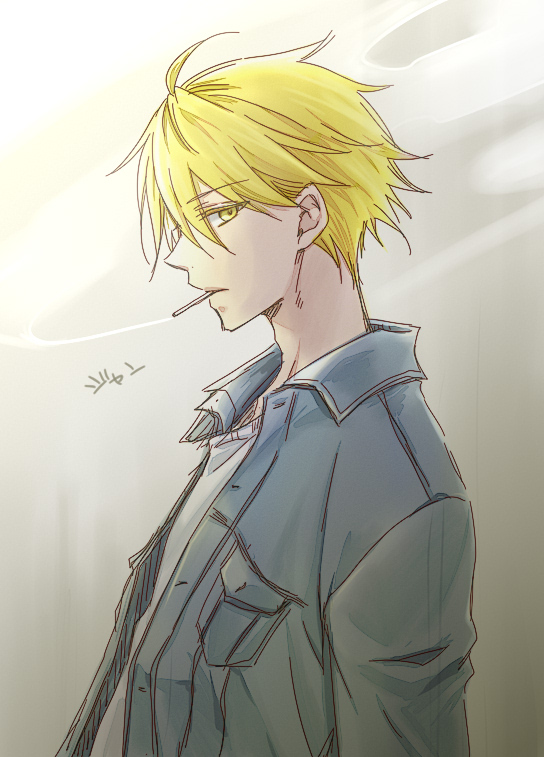 ジャンさん落書き タバコ咥えさせて煙やるの好きですね 好きですよ いなるのイラスト