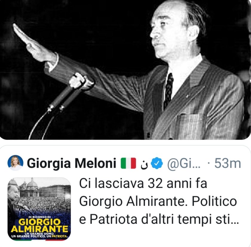 PBerizzi's tweet image. A chi dice che il fascista #Almirante è stato un grande politico e un grande uomo ricordo che cosa scrisse il 5 maggio 1942 su «La Difesa della razza».
&quot;Il razzismo ha da essere cibo di tutti e per tutti&quot;. 
Un profeta, insomma.