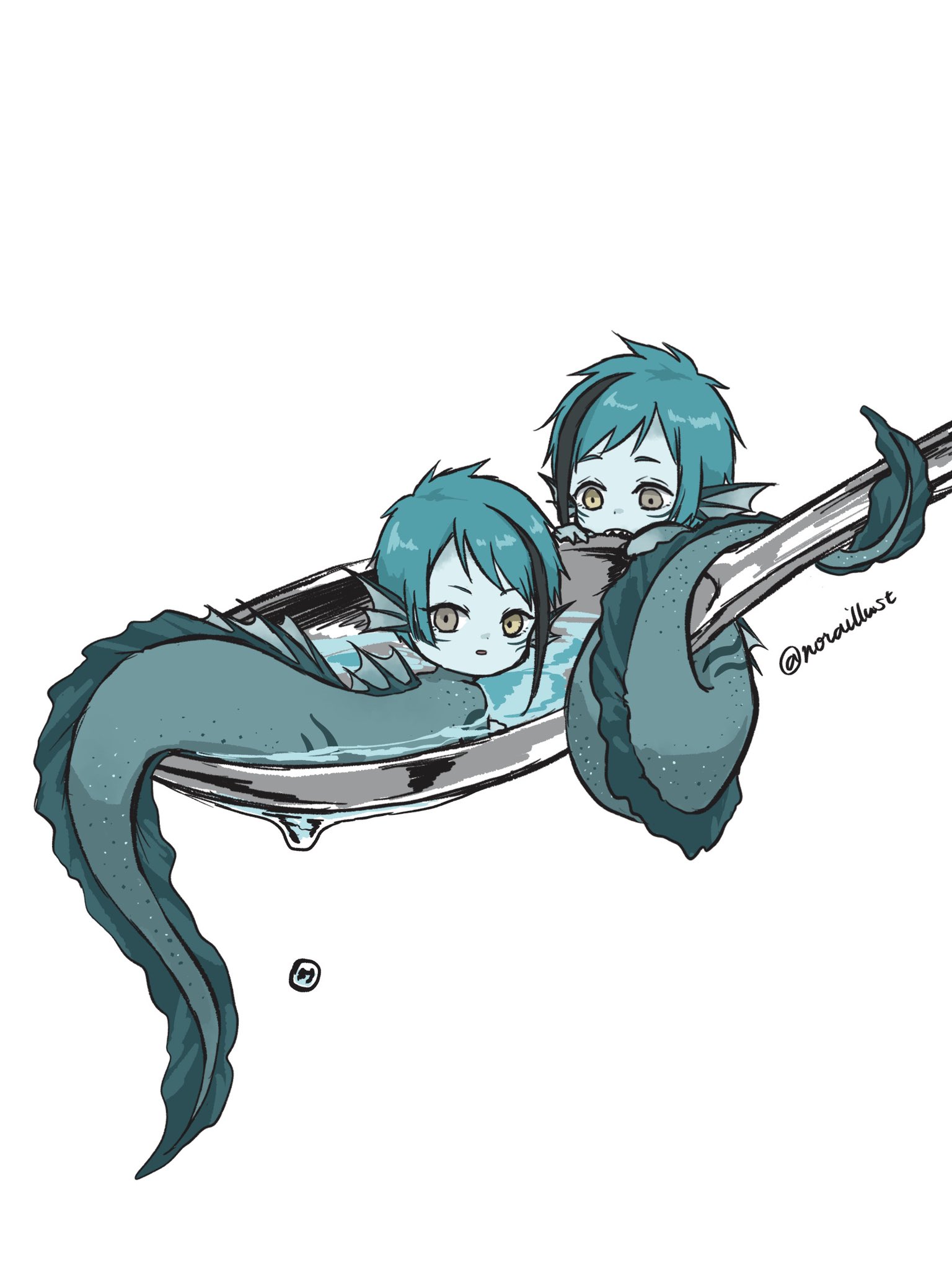 のら ツイステファンアート 稚魚すくい