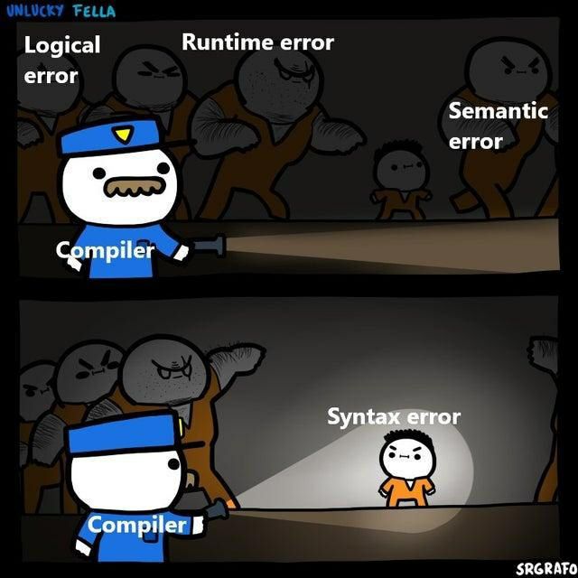 Code Memes True Story For Every Developer Syntaxerror Vs Logicalerror Programmer Programmerhumor Programmerlife Programmers Programmingmemes Developers Developersmemes Code Coding Codememes Codingmemes Memes T Co Code Memes True Story For Every Developer Syntaxerror Vs Logicalerror Programmer Programmerhumor Programmerlife Programmers Programmingmemes Developers Developersmemes Code Coding Codememes Codingmemes Memes T Co