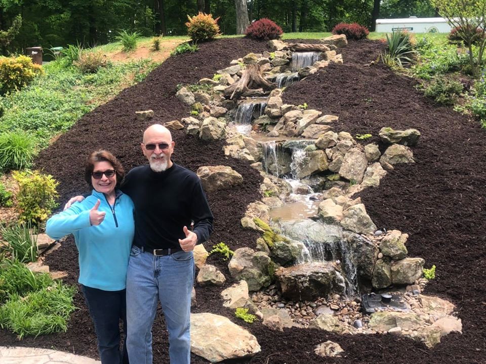 KngdomLandscape's tweet photo. We finished our Aquascape Pondless waterfall project. Here are some photos. Happy Homeowners! https://t.co/Z2vsMd3yVM