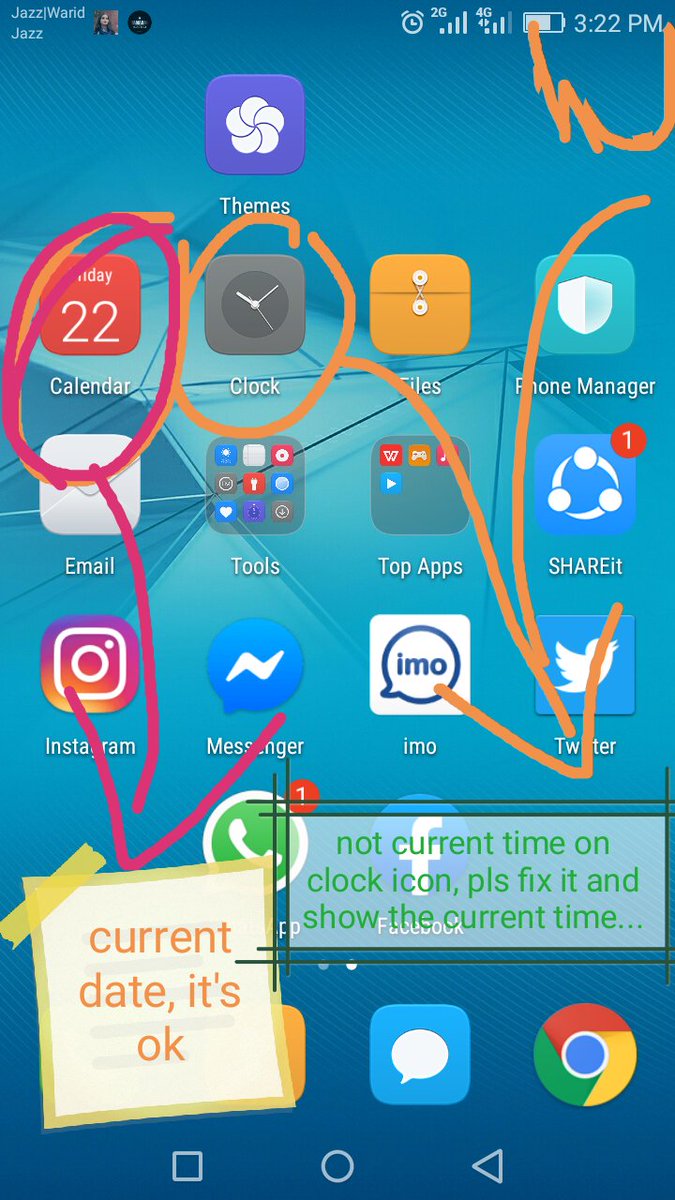 ArshadAli70wala's tweet image. Dear huawei team, 
Pls update clock icon according to the current time.. @Huawei @HuaweiEnt @HuaweiMobile @HuaweiMobilePK @Huawei_ME @HuaweiFacts @HuaweiPK @Huawei_Europe @HuaweiArabia @TwitterSupport #fixtheissue #huaweiupdating #currentissueonhuawei