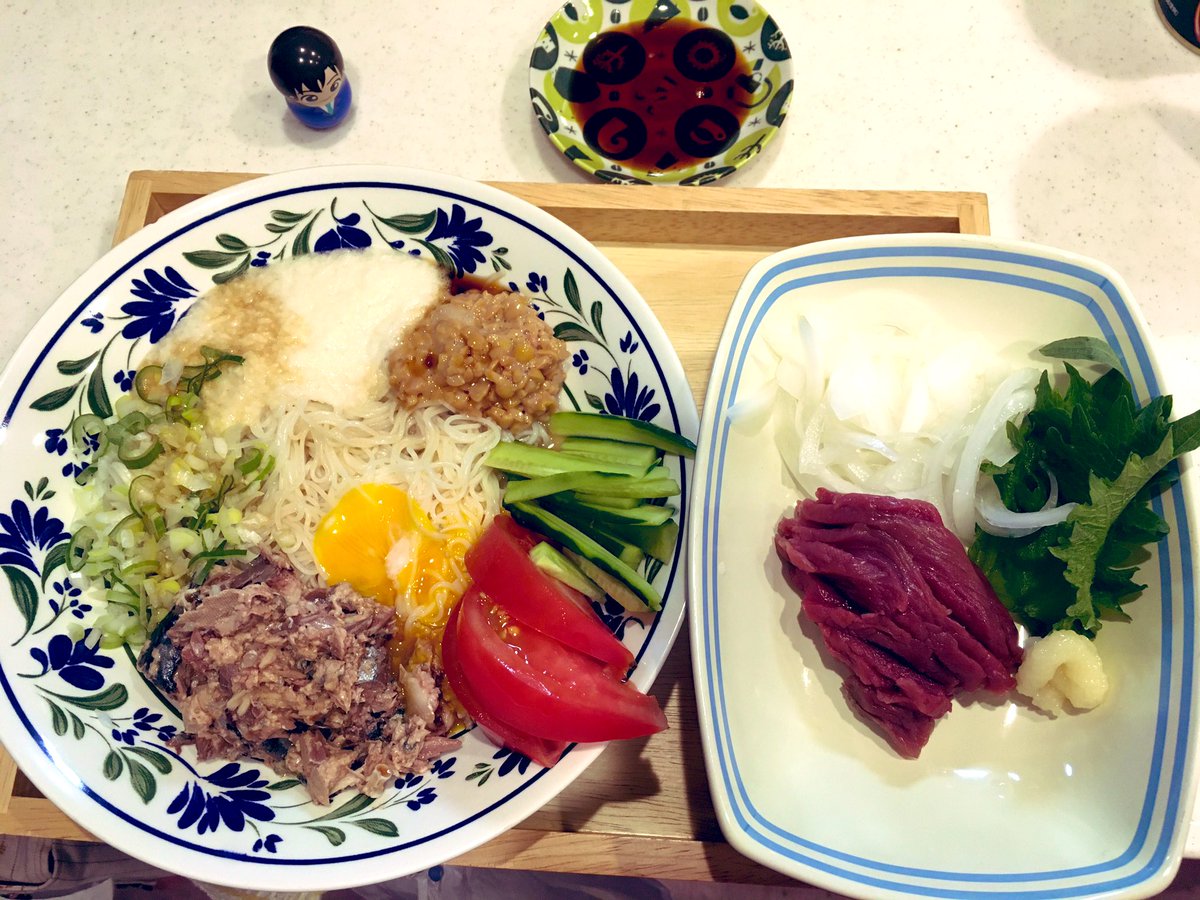 サバ缶納豆そうめん