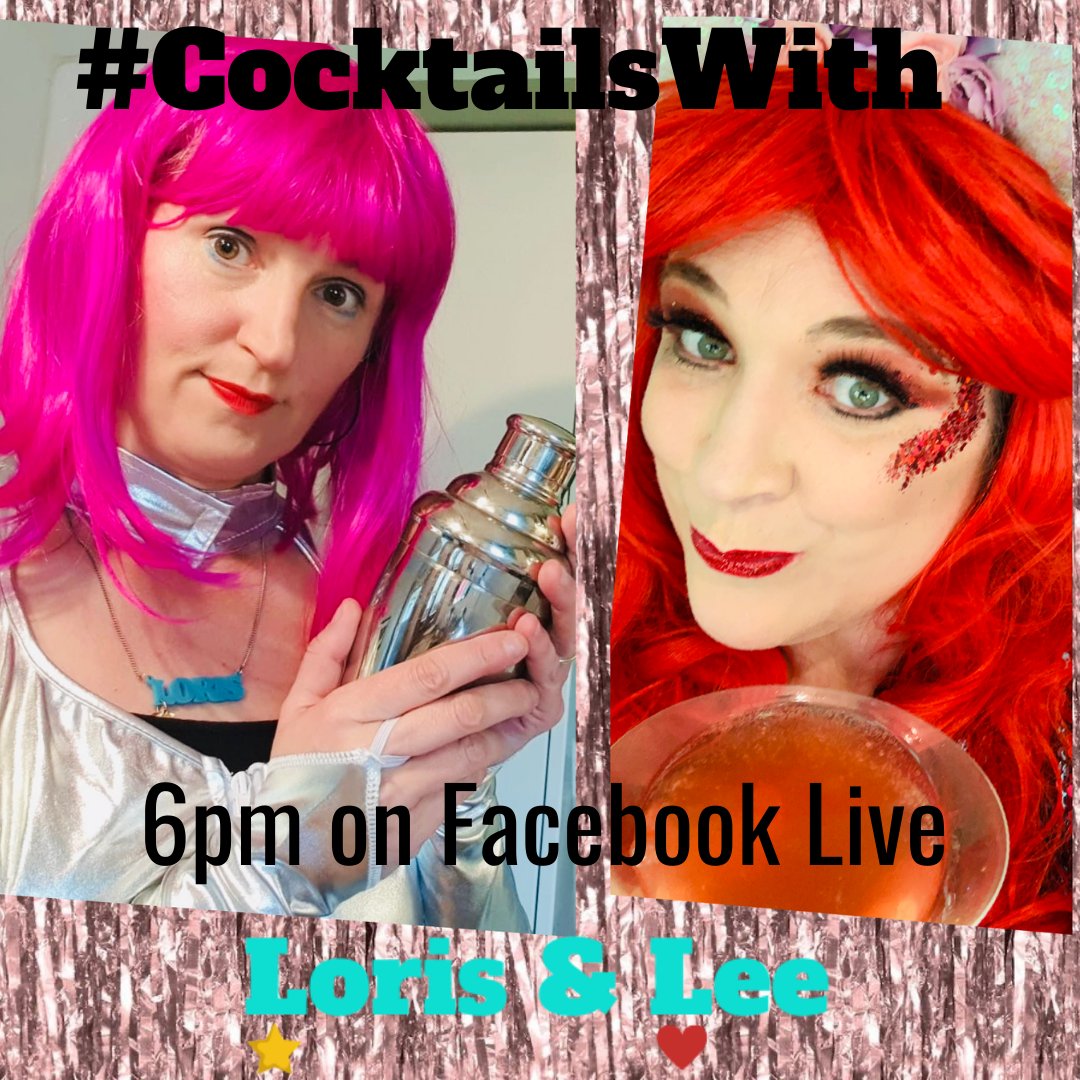 Join us every Saturday at 6pm Live on Facebook for #cocktailswithlorisandlee! Dress up or dress down, it's up to you, just come and hang out with us for half an hour and learn how to make a new #cocktail every week! #cocktailhour #cocktaillessons #musicproducers #lockdownlolz