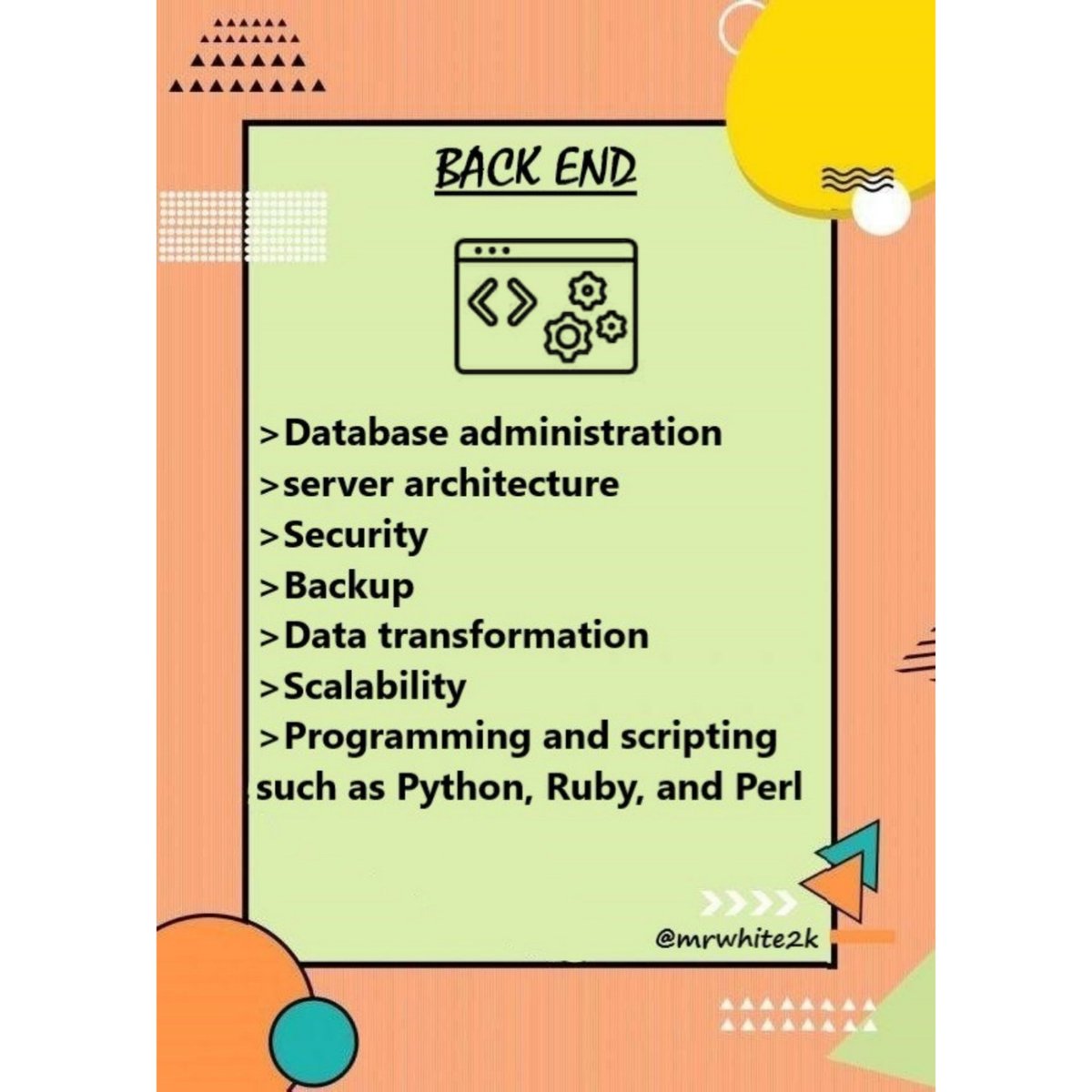 mrwhite2k's tweet photo. 🔰FRONT END vs BACK END 🔰 #mrwhite2k  #frontend #backend #php #java #security #cyber #cyberprotection #cybersecurity #hacking #security #technology #hacker #infosec #tech #ethicalhacking #malware #cyber #cybercrime #kalilinux #programming #hackers #linux #hack #cyberattack https://t.co/huRvHQ43oq