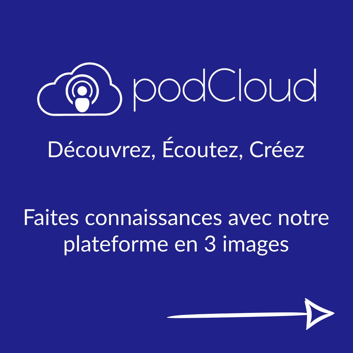 podCloud's tweet photo. Qu'est ce que c'est podCloud ?

Une plateforme créée par des #podcasteurs, pour vous aider à découvrir, écouter et créer des #podcasts !

Faites connaissances avec nous en 3 images.

➡️ https://t.co/HJy7Dp75j7

#podcast #podcasters #podcastfrançais  #podcastfrance #passionpodcast https://t.co/FZGQcpFyQg