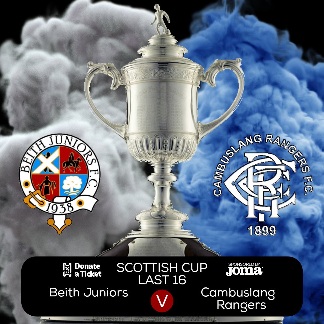 CambuslangGers's tweet photo. DONATE A TICKET 🎟️

The score currently sits at Beith 67 - 14 Cambuslang.

Only YOU can change that. Help your club reach the £3,000 target and perform a fightback that the Scottish Cup has never seen before.

#Project3K ⬇️⬇️⬇️

https://t.co/z2UnqlsueI https://t.co/CGxcJbI6I9