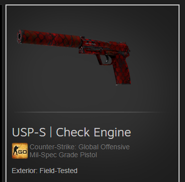 ScrapyCoCoTV's tweet photo. CSGO Giveaway!
USP-S| Check Engine
To Enter:
-Follow @markybo03555848 and me
-Sub to his youtube https://t.co/DJCQhVzWrK
- Tag a Friend
Goodluck Everyone! Ends when it is tradable!
#CSGO #CSGOGiveaway #Giveaway #CSGOitems #csgogiveaways #csgoskins https://t.co/M575YOeAoZ