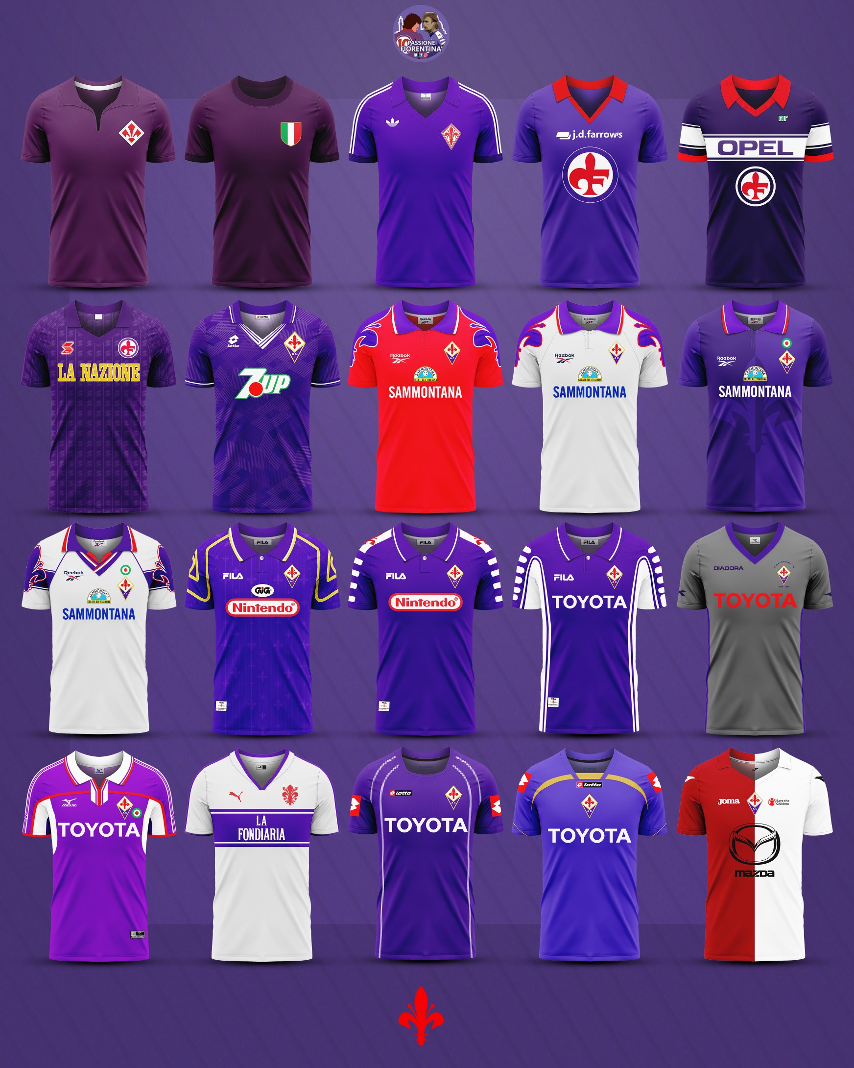 Maglia fiorentina jd farrow's best sale