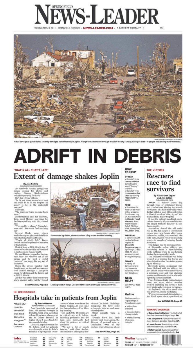 thdjerryjames's tweet photo. 9 years ago today the Joplin community and our store suffered horrible loss and devestation. Together everyone rebuilt and moved forward, however we will never forget that day! Stay strong Joplin! To my associates who were impacted 9 yrs ago, my thoughts are with you today! https://t.co/oX8dH8xg5S