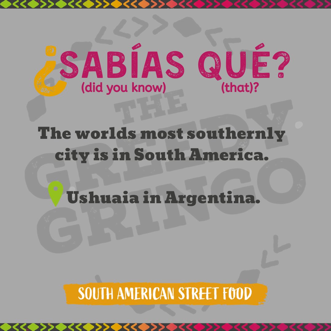 Or is it? Maybe there's another contender...comment below. #funfactfriday #getgreedy #elhecho #laverdad #greedygringo #southamericanstreetfood #southamerica #facts #fun