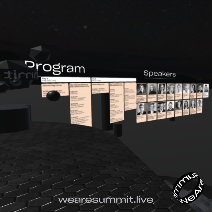 WeAre_Startups's tweet photo. The nice thing about building a 3D VR event is that you don't drag any physical stuff to the venue – you just log in and drag &amp; drop 🙃

See you in 5 days at https://t.co/Nyab9yL4gQ, everything will be ready for you! #wearesummit https://t.co/mqDkEVgeoC