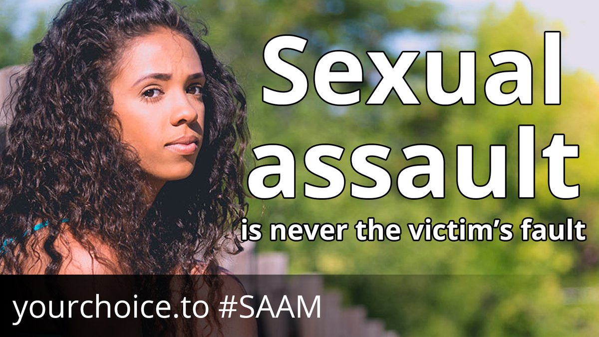 Every survivor of sexual assault responds in their own way. They may be ashamed, embarrassed, depressed, or you may not notice any change at all. There is no "right way". For Sexual Assault Awareness Month, learn how you can support survivors, go to YourChoice.to #SAAM