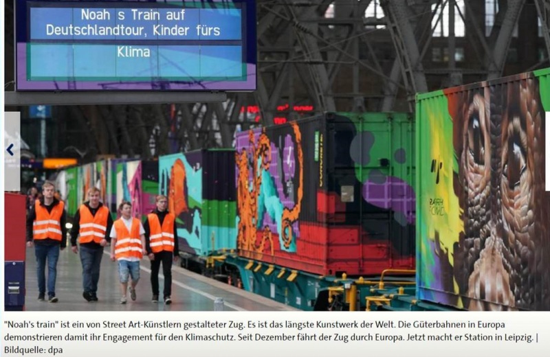 railfreightfwd's tweet photo. A year ago, Noah's train was in Leipzig. A higher modal share of 30% rail freight by 2030 is the macro-economical better solution for European transport growth.
@GroupeSNCF @DB_Cargo @LineasForce @greencargo @Renfe @pkpcargo_media @CER_railways @uic @ERFA_Rail @VDV_Verband https://t.co/c9jTw53heD