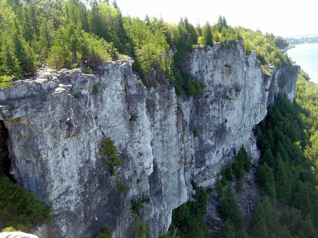The Lion’s Head area of the Niagara Escarpment supports one of North America’s most ancient and least disturbed forest ecosystems. Great place for a hike — watch for the ancient white cedars along the cliff’s edge. 
#hiking #nature