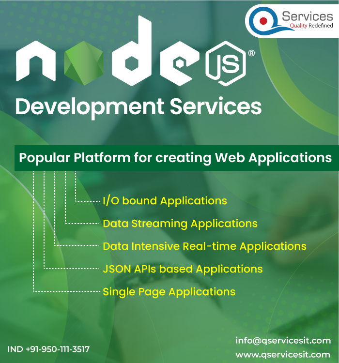 qservicesit's tweet image. Hire our #NodeJSDevelopers to provide you best and uncompromising quality #NodeJSDevelopmentServices at the most competitive prices with additional benefits and ensure to charge the lowest in our segment. Visit us: bit.ly/2xjYnaX
