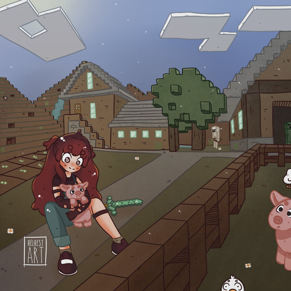 HelhestArt's tweet image. Quiero participar en este reto, lo subí en Instagram pero obviamente tenia que enseñarlo por aquí tambien ❤

@XP_Pen_Spain @ComparGame

#RETOMINECRAFT #minecraft #minecraftfanart