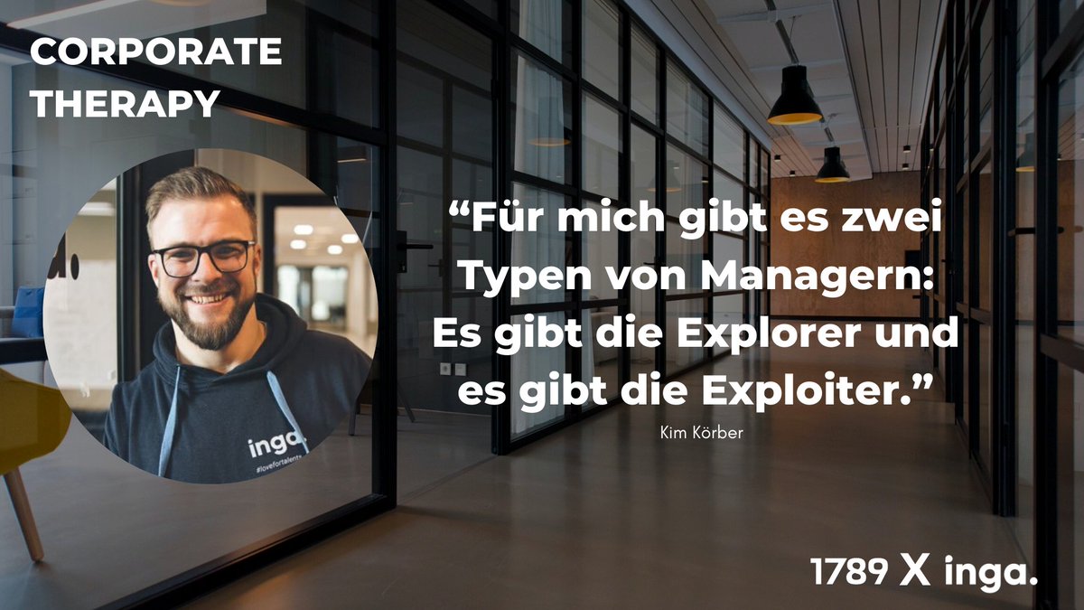 Um zu beantworten, was ein #Manager für ihn ist, griff <a href="/KoerberKim/">Kim Körber</a> seine Erkenntnis aus seinen persönlichen Erfahrungen auf: Manager lassen sich in zwei Typen untergliedern. Zum einen in den offenen Erforscher, zum anderen in den opportunistischen Ausbeuter.