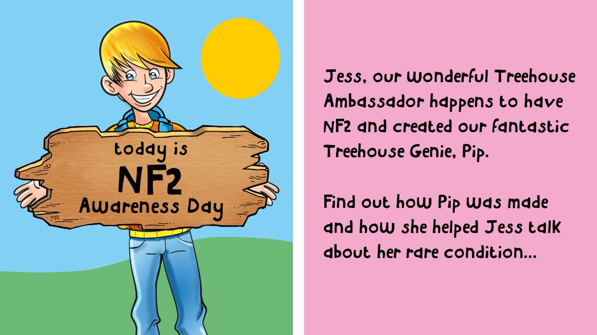 TreehouseGenies's tweet photo. Please read this thread about our amazing Ambassador Jess and her journey in creating Pip. Both of them happen to have #NF2 and we proudly support them today. 
Also please read her blog https://t.co/UiFGm3wzjc #worldnfawarenessmonth #endnf https://t.co/B7NwKyWcpE
