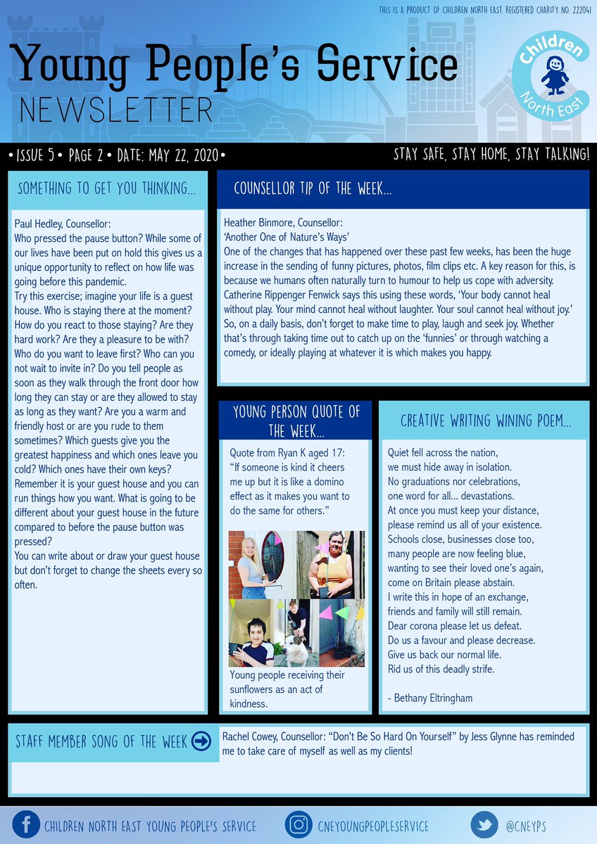cneyps's tweet photo. CNE YPS Weekly Newsletter
•
Keeping you in the loop of what we’re up to, every Friday afternoon 😊
•
Please DM us if you would like to get any support based on the information provided.
•
@ChildrenNE https://t.co/gne1bIWoFB